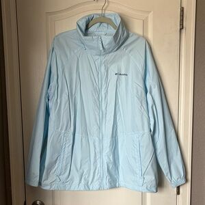 Columbia Women's Light Blue Windbreaker Jacket